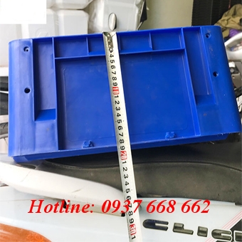 Cạnh bên thùng nhựa Ha001. Màu xanh dương
